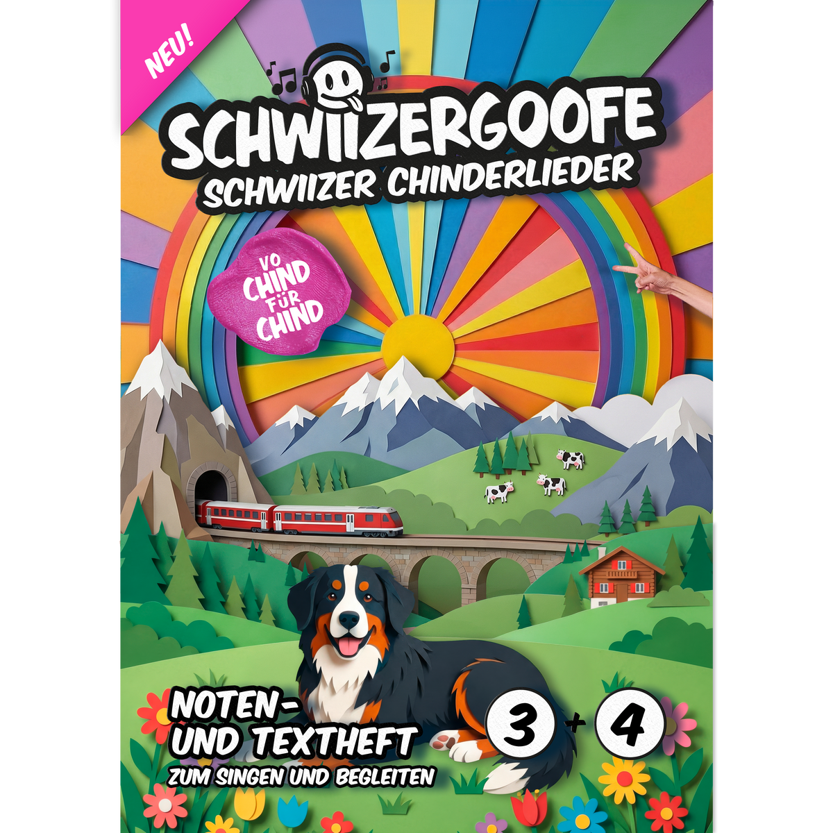 Notenheft Schwiizer Chinderlieder «3+4»