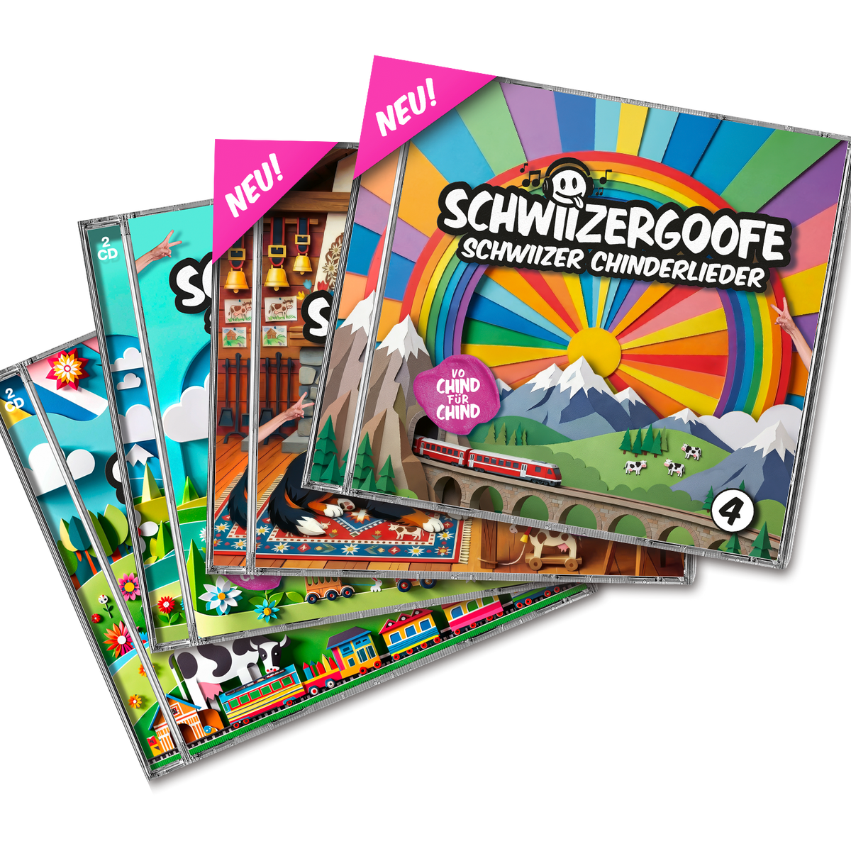 CD-Set Schwiizer Chinderlier «1+2+3+4»