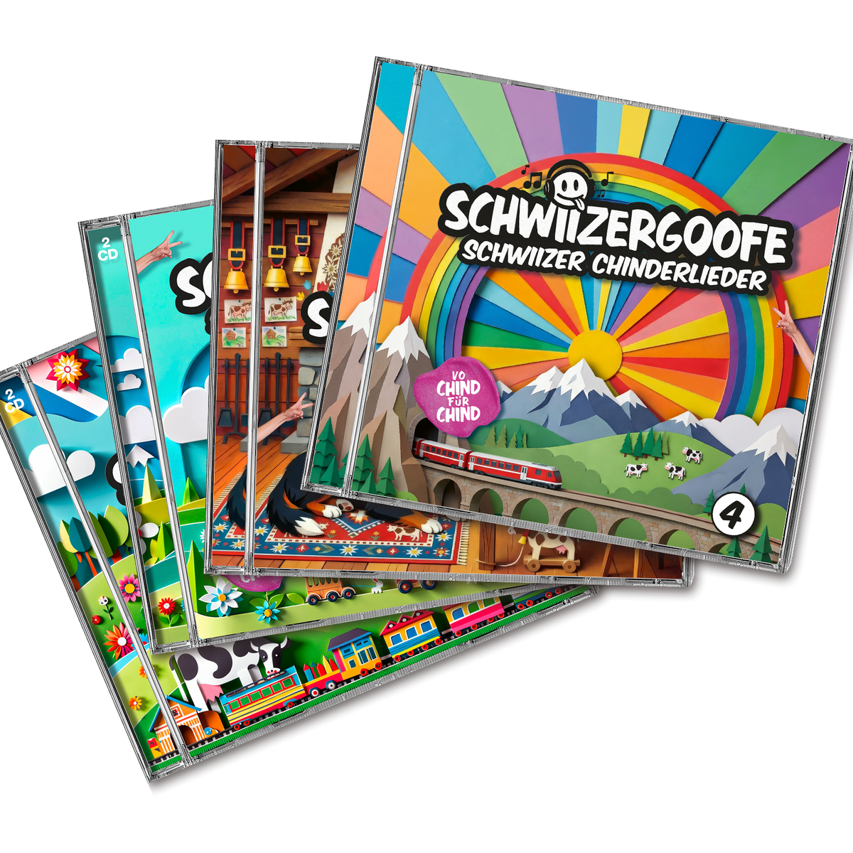 CD-Set Schwiizer Chinderlier «1+2+3+4»