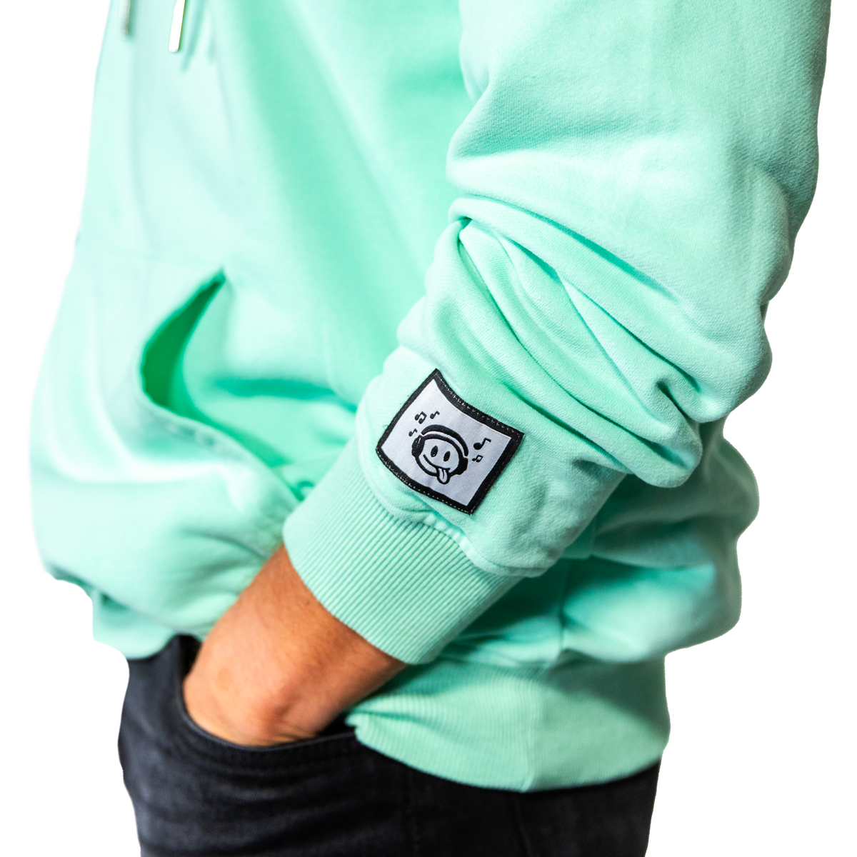 Pulli für die Grosse - Schwarz / Weiss / Türkis