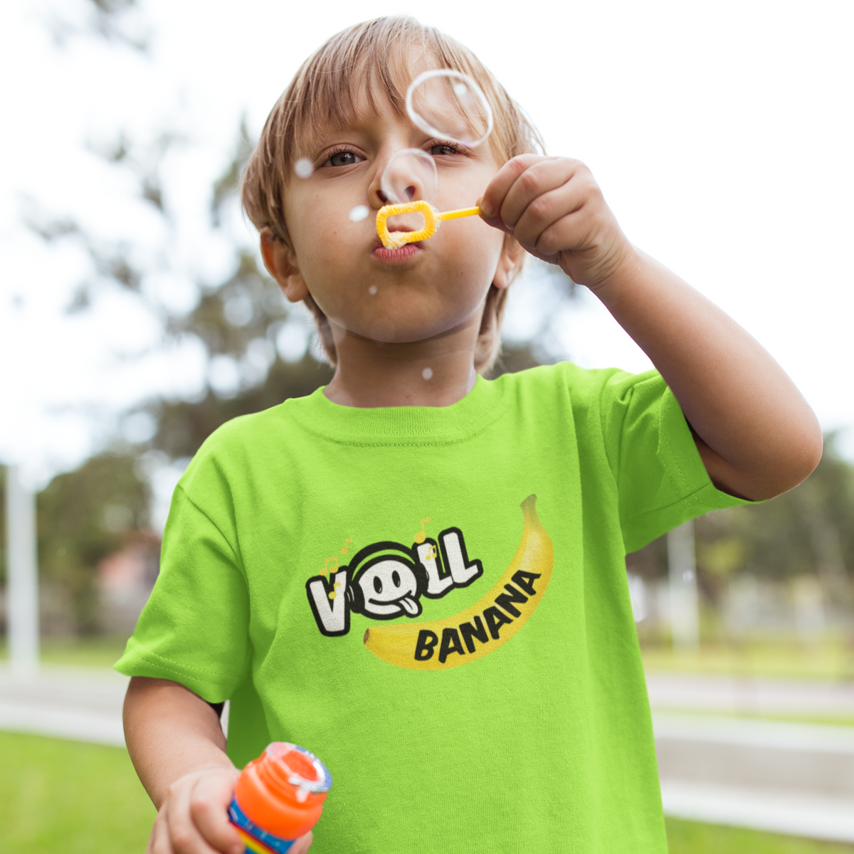 T-Shirt &quot;Voll Banana&quot; Grün